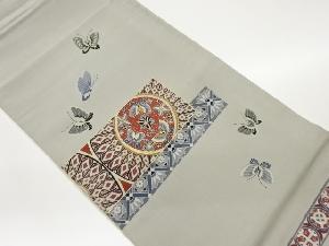 金彩蝶・花々・幾何学模様袋帯